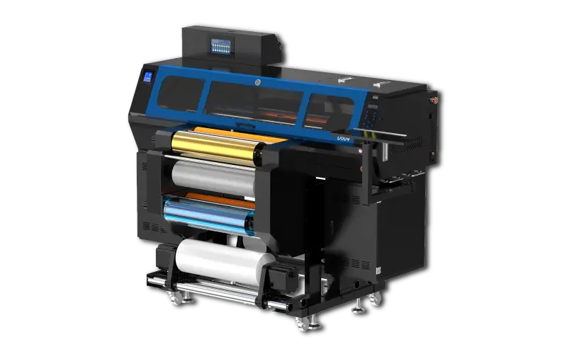 HD Digital U604 impresora UV DTF de 60 cm con foil dorado y plateado